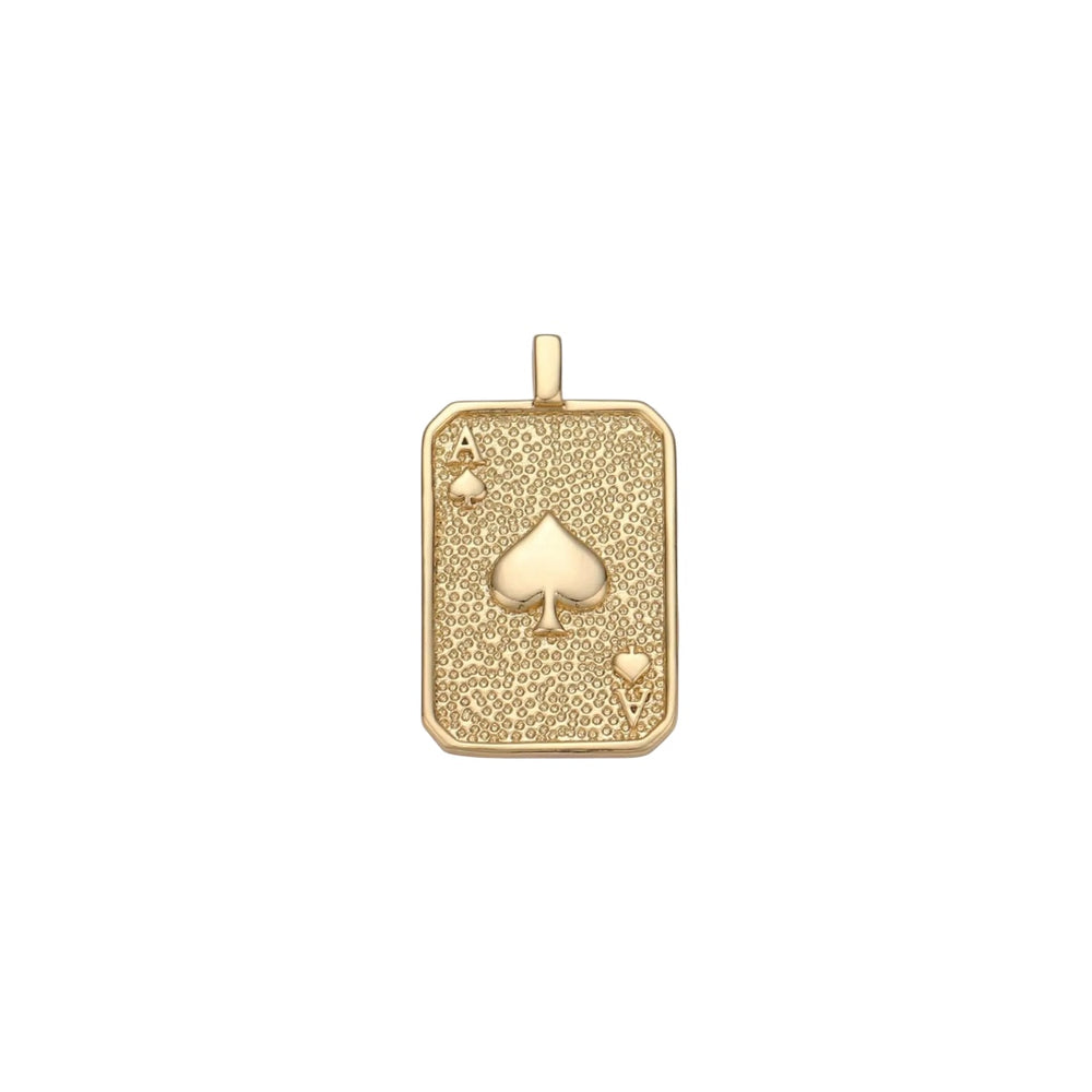 Gold Filled Ace of Heart Card Tag Charm