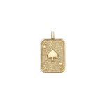 Gold Filled Ace of Heart Card Tag Charm