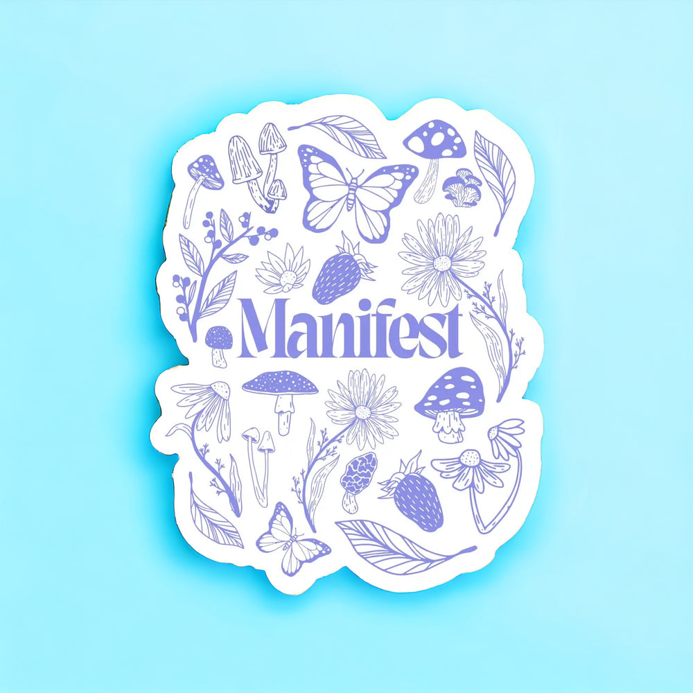 “Manifest” Sticker - Floral