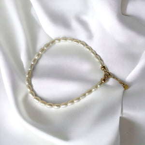 White Pearl Eternity Bracelet