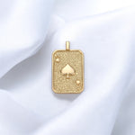 Gold Filled Ace of Heart Card Tag Charm