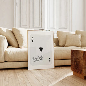 Luckiest Girl Vertical Poster, Wall Art, Trendy Poster