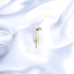 Gold Filled Dainty Lightning Bolt Charm Pendant