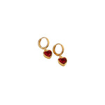 Ruby Heart Huggies