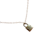 Celestial Lock Charm Necklace