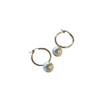 Oversized Audrey Pearl Hoops