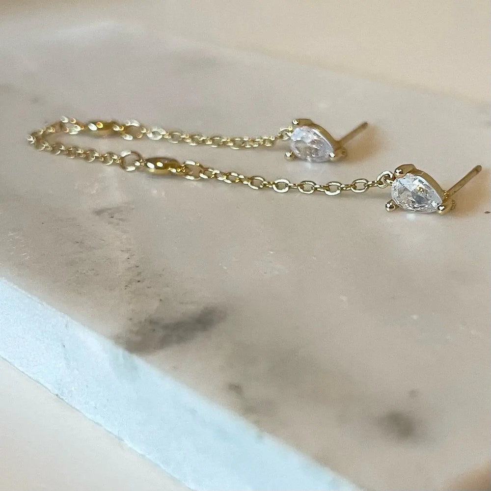 Diamonds Are Forever Double Stud - Single Earring