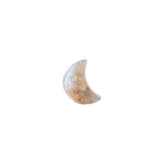Aura Flower Agate Crescent Moon Pocket Stone
