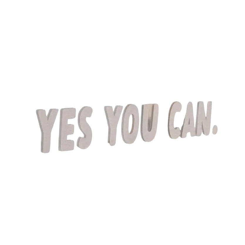 “Yes You Can” | Mirror Decal | Affirmation Sticker
