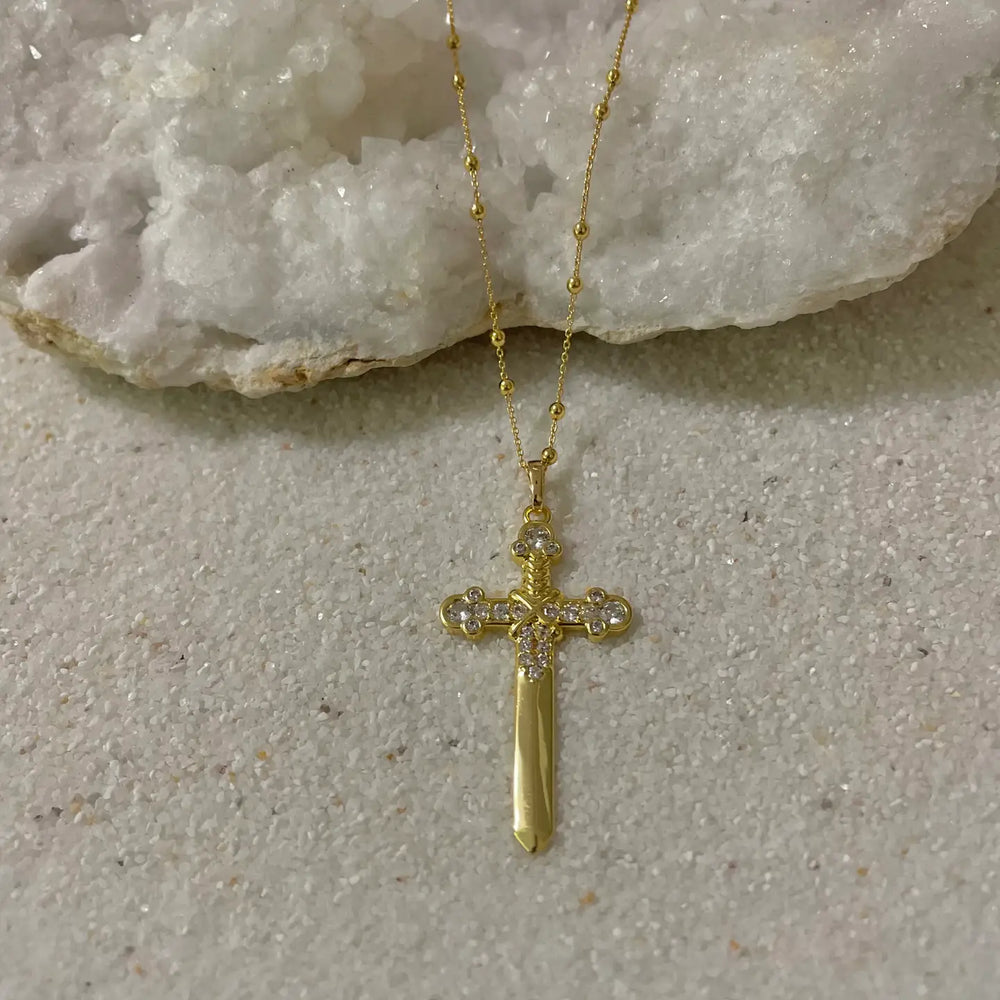 Golden Dagger Necklace
