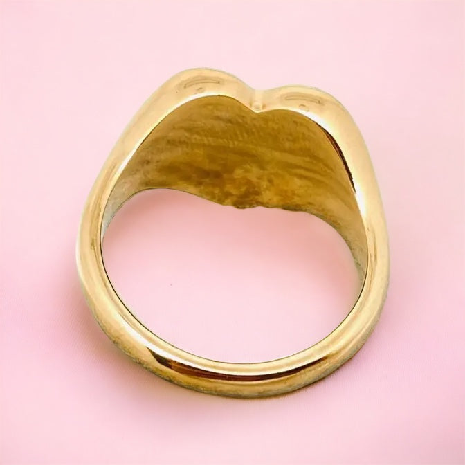 Self Love Club Heart Shaped 18K Gold Plated Ring