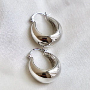 Coco Chunky Hoop-Silver