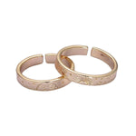 Gold Celestial Astronomy Best Friend, Twin Flame, Planet Love Set, Engraved Sun, Moon, Cloud & Stars Ring