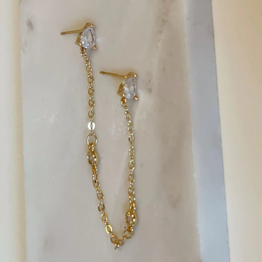 Diamonds Are Forever Double Stud - Single Earring