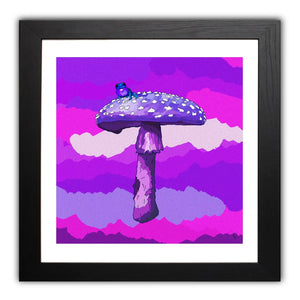 Mushroom Moonrise Art Print