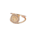 Saint Benedict Religious Double Band Ring