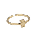 Teddy Bear Adjustable Stackable Ring