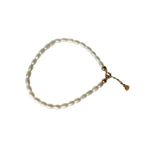 White Pearl Eternity Bracelet