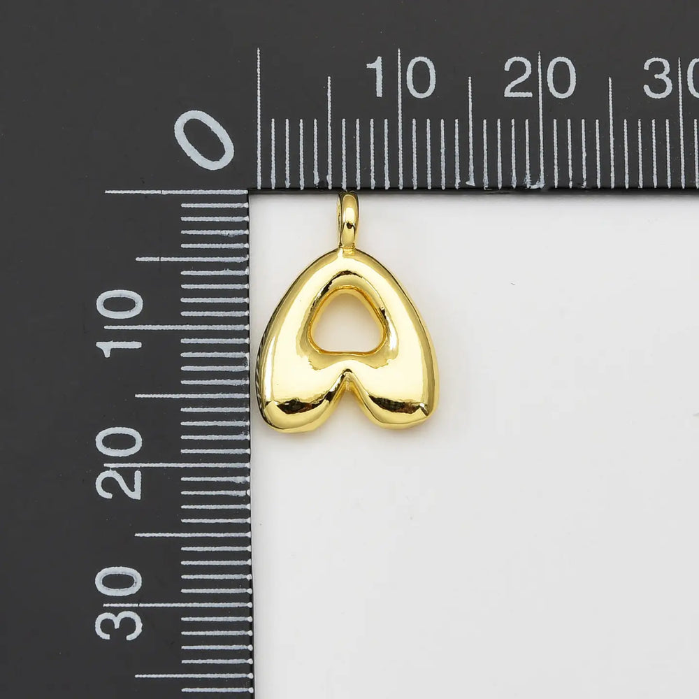 Gold-Filled Alphabet Balloon Initial Pendant Charm