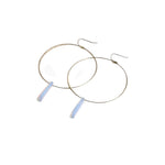 Petite Moonstone Hoops
