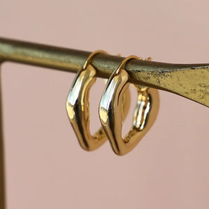 Organic Gold Hoops