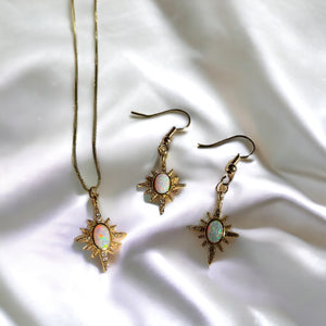 Starbright Necklace  Star Opal 14k Gold Necklace