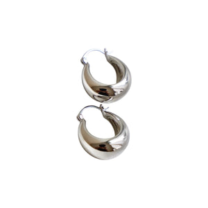 Coco Chunky Hoop-Silver