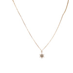 Silver Opal Starburst Necklace
