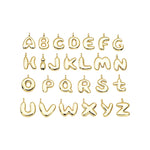 Gold-Filled Alphabet Balloon Initial Pendant Charm