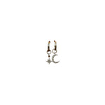 Celestial Star and Moon Hoops