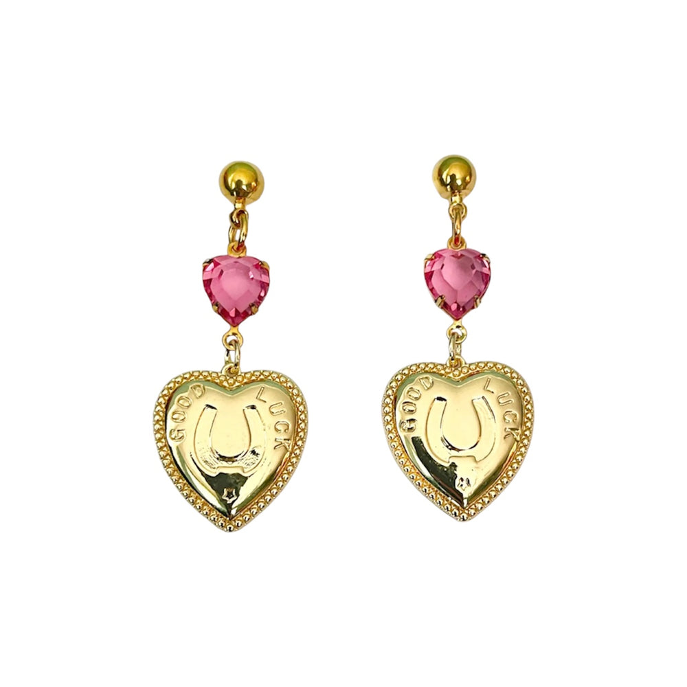 Pink Luck Earrings