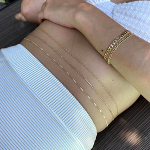 Pressed Detail Belly Chain