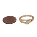 Double Heart Ring Gold FillDainty