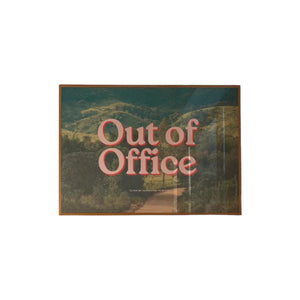 “Out of Office” Horizontal Poster, Wall Art, Trendy Poster