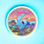 “Save the Ocean" Coral Reef Sticker