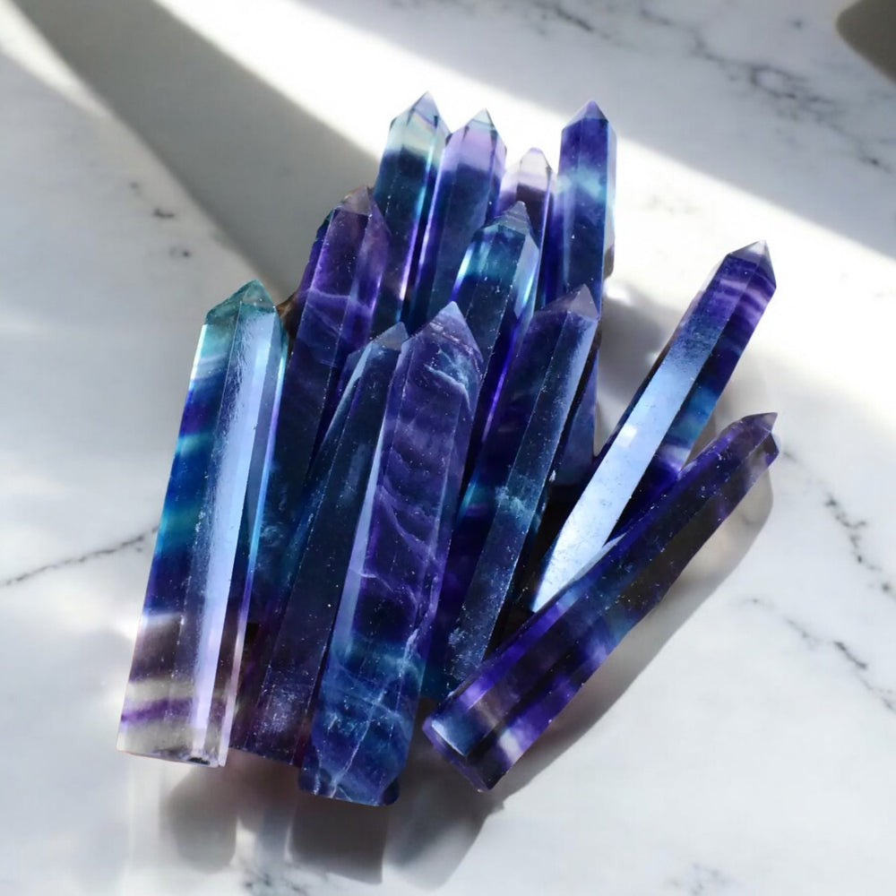 2.5-3inch Rainbow Fluorite Point