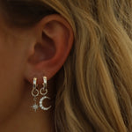 Celestial Star and Moon Hoops