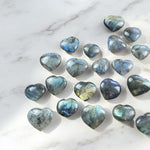 Small Labradorite Heart Carving