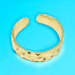 Gold Wave Adjustable Ring