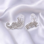 Dainty Mismatched Sea Horse Stud Earrings