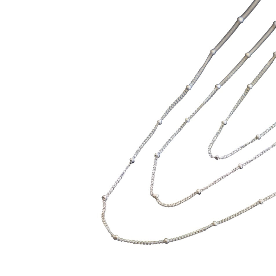 Sterling Silver Satellite Cable Chain