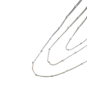 Sterling Silver Satellite Cable Chain