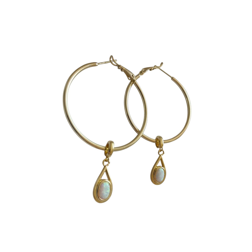 Always On My Mind Opal Hoops