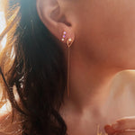 Handmade Opal Diamond Earrings