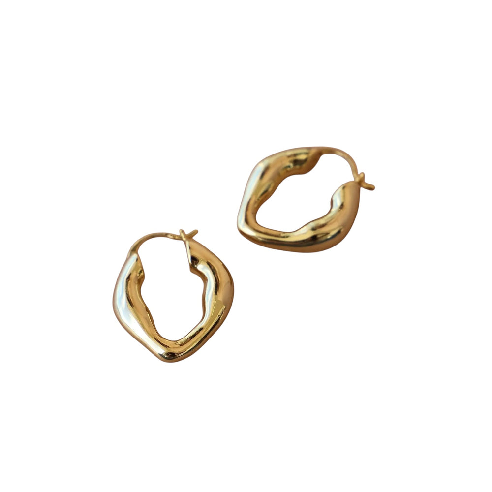 Organic Gold Hoops