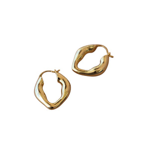 Organic Gold Hoops