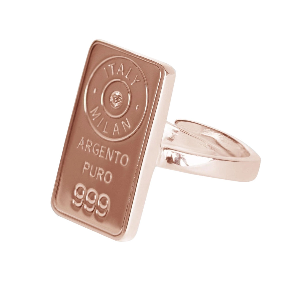 Luce Gold & Rose Gold Silver Plated Ring