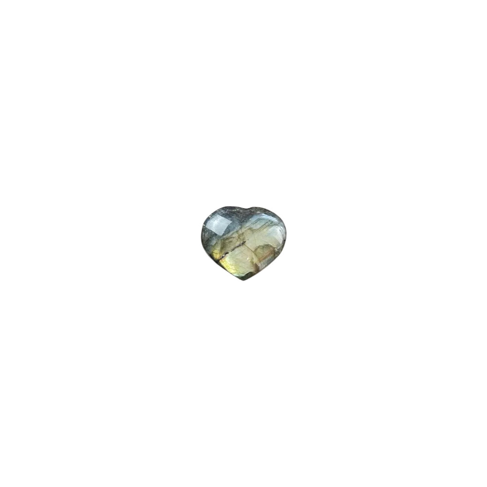 Small Labradorite Heart Carving