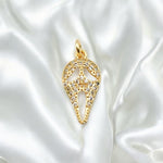 18K Gold Ghost Mask Halloween Charm