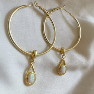 Always On My Mind Opal Hoops